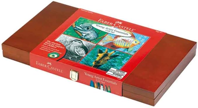 Faber-Castell Young Artist Essentials Gift Set - 64-Piece Premium Quality Art Set for Kids