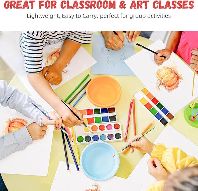 Simetufy 64 Pack Canvas Boards for Painting 8 x 10 inch, Bulk Blank Canvas for Kids- Gesso Primed Acid-Free 100% Cotton for Acrylics Oil Tempera Paints