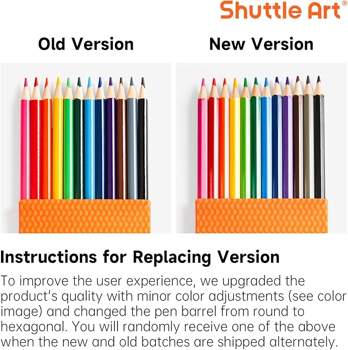 Shuttle Art 288 PCS Colored Pencils Bulk, 12 Assorted Colors, Pre-sharpened Colored Pencils for Kids with Sharpeners, Bulk Pack School Supplies for Teachers & Students