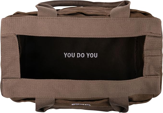 Soolla Studio Bag: Pottery Tool Bag & Craft Storage, Art Supply Organizer, Washable Tote, Knitting Yarn, Crochet Projects, 30 Pockets, 20+ Canvas Colors, Gift For Artists & Teachers (Coffee Bean)
