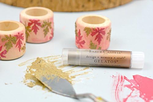 Faber-Castell Gelatos Colors Set, Metallics - Water Soluble Pigment Crayons