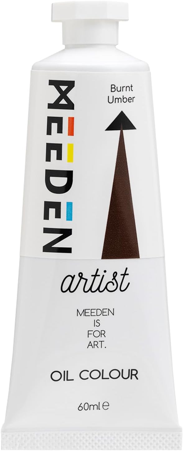 MEEDEN Artist Grade Oil Paint: Burnt Umber - 60ml/2oz Tube - Professional Art Paints for Canvas Painting