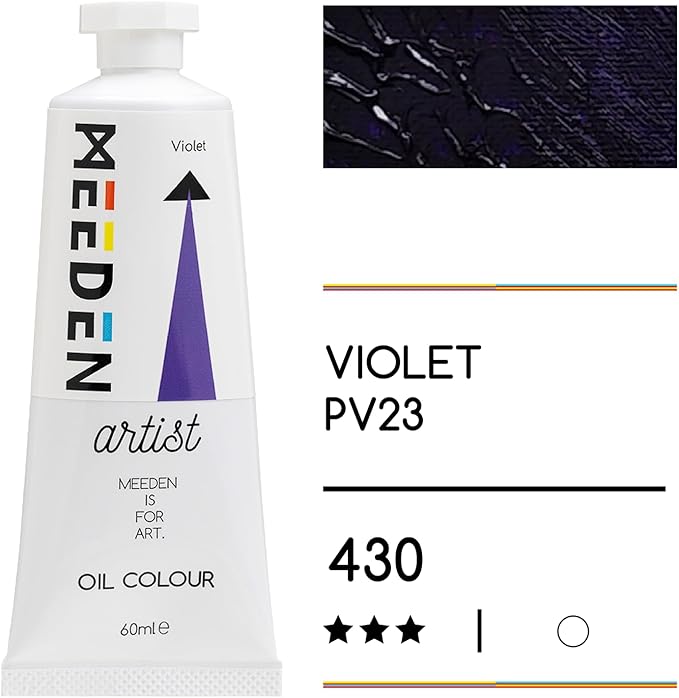 MEEDEN Artist Grade Oil Paint: Violet - 60ml/2oz Tube - Professional Art Paints for Canvas Painting