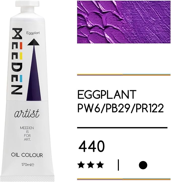 MEEDEN Artist Grade Oil Paint: Eggplant - 170ml/5.7oz Tube - Professional Art Paints for Canvas Painting