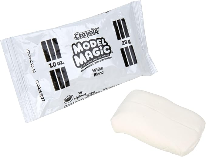 Crayola Model Magic - White (75ct), 1oz Modeling Clay Alternative, Molding Air Dry Clay for Kids, Spring Craft Supplies
