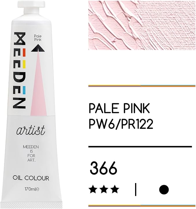 MEEDEN Artist Grade Oil Paint: Pale Pink - 170ml/5.7oz Tube - Professional Art Paints for Canvas Painting