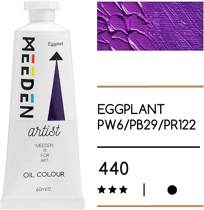 MEEDEN Artist Grade Oil Paint: Eggplant - 60ml/2oz Tube - Professional Art Paints for Canvas Painting