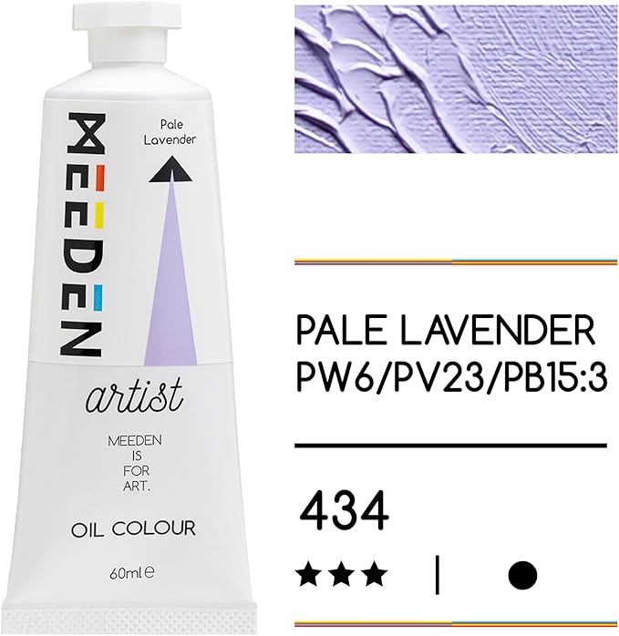 MEEDEN Artist Grade Oil Paint: Pale Lavender - 60ml/2oz Tube - Professional Art Paints for Canvas Painting