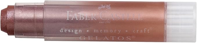 Faber-Castell Gelatos Colors Set, Metallics - Water Soluble Pigment Crayons
