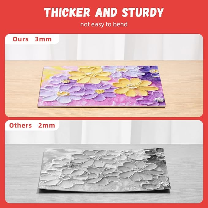 Simetufy 64 Pack Canvas Boards for Painting 8 x 10 inch, Bulk Blank Canvas for Kids- Gesso Primed Acid-Free 100% Cotton for Acrylics Oil Tempera Paints