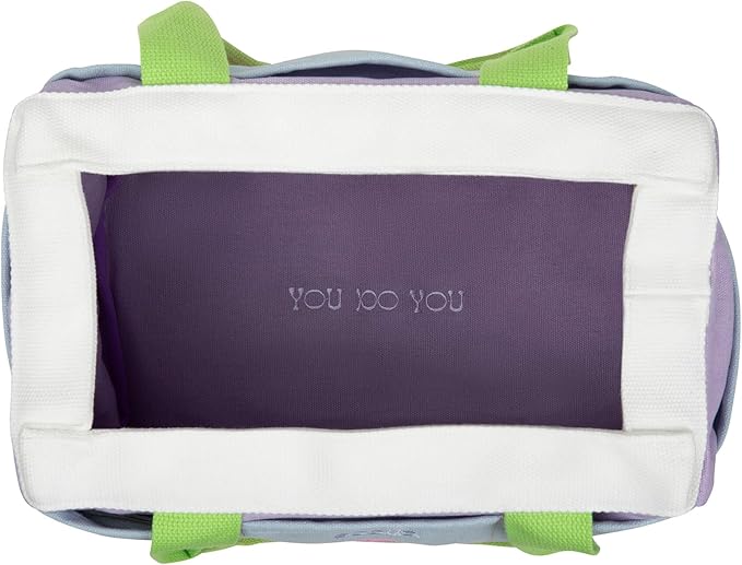 Soolla Studio Bag: Pottery Tool Bag, Art Supply Storage, Knitting Yarn Organizer, Crochet Projects, & Washable Craft Tote, 30 Pockets, 25+ Canvas Colors, Student Artist Gift (80's Windbreaker)