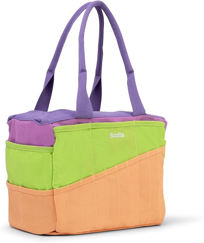 Soolla Studio Bag: Art Supply Storage Organizer & Pottery Tool Bag, Washable Tote, Yarn Bag, Crochet, 30 Pockets, 15+ Colors (Sarah Anderson)