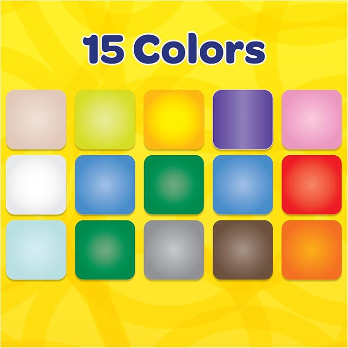 Crayola Model Magic (30 Pack), Air‑Dry Modeling Material for Kids, Soft Modeling Clay Alternative for Arts & Crafts, 15 Colors, 1 oz Packs, Classroom Supplies