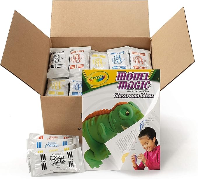 Crayola Model Magic (75ct), Kids Modeling Clay Alternative, 1oz Packs, Sculpting & Modeling Material, Art Supplies for Teachers, Air Dry Clay, Ages 3+