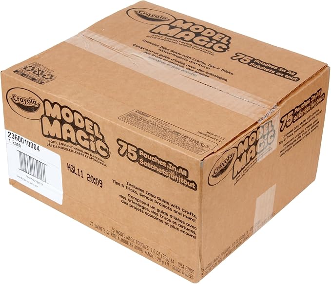Crayola Model Magic - White (75ct), 1oz Modeling Clay Alternative, Molding Air Dry Clay for Kids, Spring Craft Supplies