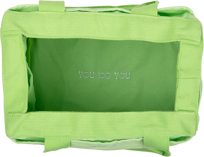 Soolla Studio Bag: Pottery Tool Bag & Craft Storage, Art Supply Organizer, Washable Tote, Knitting Yarn, Crochet Projects, 30 Pockets, 20+ Canvas Colors, Gift For Artists & Teachers (Lime Drip)
