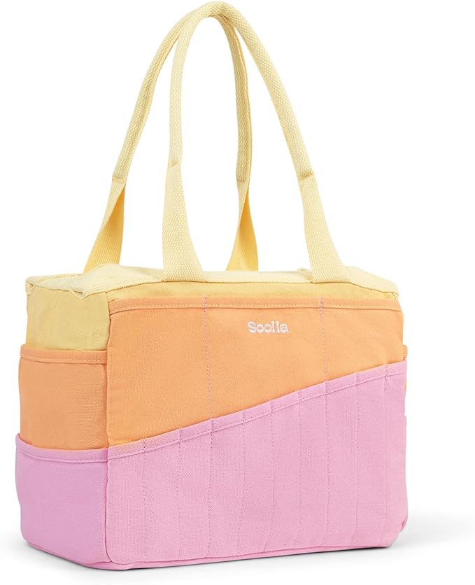 Soolla Studio Bag: Art Supply Storage Organizer & Pottery Tool Bag, Washable Tote, Yarn Bag, Crochet, 30 Pockets, 15+ Colors (Becca Sands)