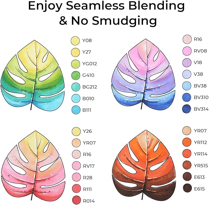 Ohuhu Alcohol Markers - 160-color AP Certificated Double Tipped Art Marker Set for Artist Adults Cozy Coloring Sketch Illustration - Chisel and Fine Dual Tips - Oahu of Ohuhu Markers - Refillable