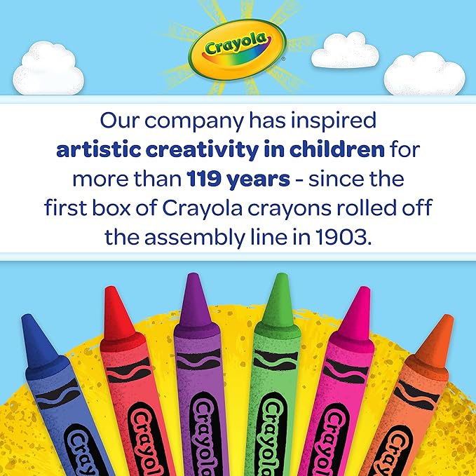 Crayola Large Egg Crayons (12ct), Jumbo Washable Crayons for Toddlers, Spring Craft Supplies, Small Egg Gift, Ages 1+