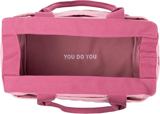 Soolla Studio Bag: Art Supply Storage & Pottery Tool Bag, Washable Craft Tote, Knitting Yarn Organizer, Crochet Projects, 30 Pockets, 20+ Canvas Colors, Gift for Artists & Teachers (Desert Rose)