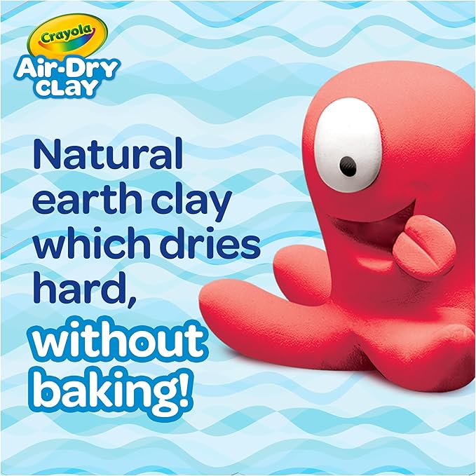 Crayola Air Dry Clay (5lbs), Teacher Supplies, Natural White Modeling Clay for Kids, Sculpting Material, Bulk Craft Supplies for Art Classrooms