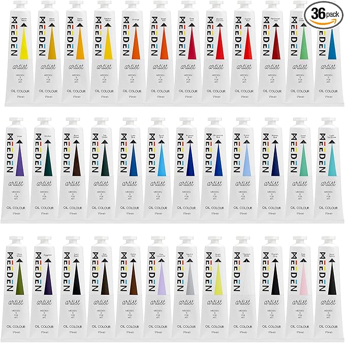 MEEDEN Artist Oil Paint Set - 36 Colors x 170ml/5.7oz Tubes - Art Supplies for Canvas Painting