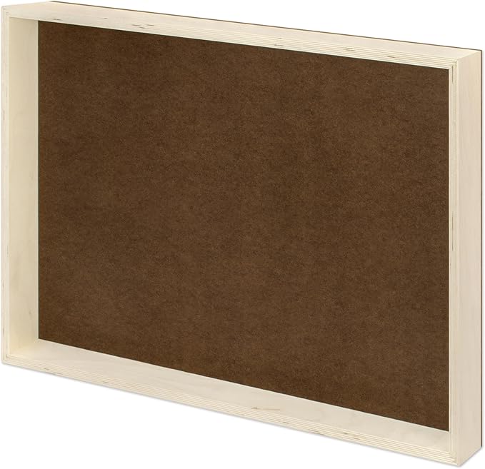 Ampersand Art Supply Claybord | 24" x 36" | 2" Cradled Profile | Kaolin Clay Painting Panel for Acrylic, Ink, Watercolor & Mixed Media | Canvas & Paper Alternative