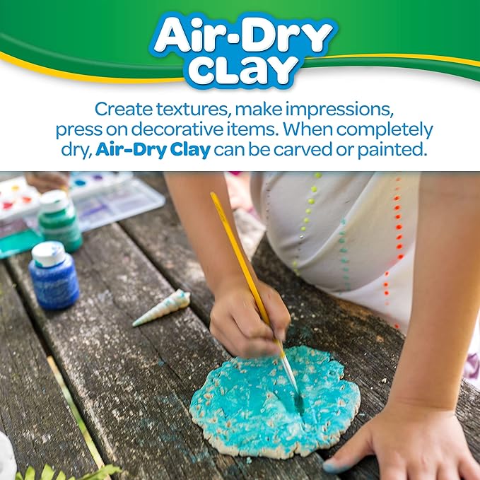 Crayola Air Dry Clay for Kids - White, 25lbs, Bulk Modeling Clay for Kids, No Bake, Sculpting & Molding Material, Bulk Art Supplies for Classrooms