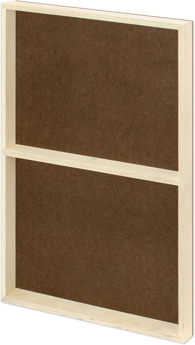 Ampersand Art Supply Claybord | 24" x 36" | 1-1/2" Cradled Profile | Kaolin Clay Painting Panel for Acrylic, Ink, Watercolor & Mixed Media | Canvas & Paper Alternative