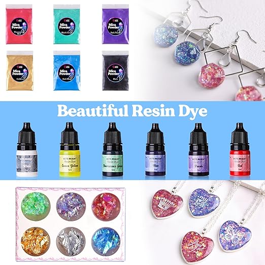 LET'S RESIN 1 Gallon Epoxy Resin Kit with Color Pigment, Crystal Clear & No Bubble Epoxy Kit, Not Yellowing & Low Odor Casting Resin for Art, Craft, Jewelry, River Table
