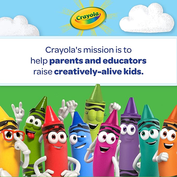 Crayola Large Egg Crayons (12ct), Jumbo Washable Crayons for Toddlers, Spring Craft Supplies, Small Egg Gift, Ages 1+